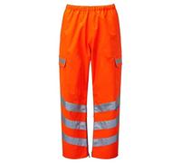 PULSAR PR503TRS Rail Spec Waterproof Over Trouser, Orange, Large, 31"