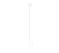 Pulsara 10 Pieces White Pig Tail Post 1.00 m - Lightweighted Electric Fence Post, Strong Spring Steel, UV Stabilised Plastic, Ultra White Insulation and Coating