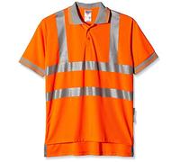 Pulsarail Short Sleeved Polo, Medium, Hi-Viz Orange