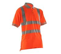 Pulsarail Short Sleeved Polo, XX-Large, Hi-Viz Orange