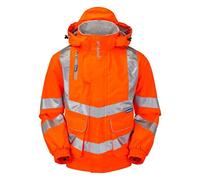 Pulsarail Unlined Bomber Jacket, Small, Hi-Viz Orange