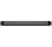 PULSE 1U 19" Mesh Vented Rack Panel | Steel Black Powder-Coated Ventilation Panel for Rack Cabinets - RPVM1