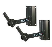 Pulse 2 x 50KG HEAVY DUTY ADJUSTABLE WALL SPEAKER STAND BRACKET 35MM PA DISCO DJ*