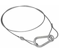 PULSE 25KG Safety Bond - 2mm x 750mm Galvanised Steel Cable with Spring-Gate Hooks, TUV Certified - PLS00423