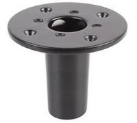 PULSE 25mm Metal Top Hat Adaptor for P.A. Speaker Cabinets, Black Powder Coated