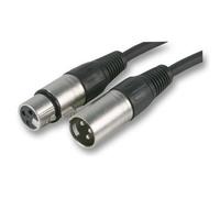 Pulse - 3 Pin Xlr Male To Xlr Female Microphone Lead, 0.5M Nickel
