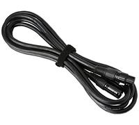 Pulse PLS00412 DMX Lead, 5 Pin XLR Male to Female, 2 Pair+Screen, 3m, Black