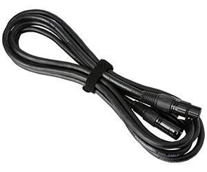 PULSE 3m DMX Cable - 5-Pin XLR Male to Female, 4-Core 2-Pair + Screen, 120Ω Digital-Spec, Spiral & Braid Shielded - PLS00412