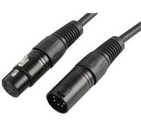 PULSE 5 Pin XLR DMX Lead - 30m, Black, Screened 2-Core (1 Pair + Screen) - Professional Lighting Cable - PLS00279