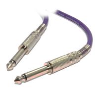 Pulse 6.35mm Low Noise Guitar Cable Nickel Connectors PURPLE Lead 5m