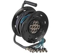Pulse 8 Way 25m XLR Multicore Drum Reel Stage Box