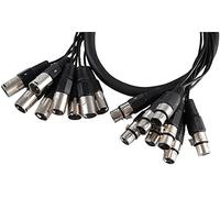 PULSE 8-Way XLR Plug to Socket Multicore Loom, 10m - Balanced Audio Snake Cable for Studio, Stage & Live Sound - Individually Screened, Numbered Channels