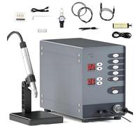 Pulse Argon Arc Welder Kit, Adjustable 50-600A for Jewelry Restoration & Orthodontics, Permanent Welding Machine with Accessories