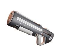 Pulse Electric Water Gun with Automatic Suction, Rapid Fire up to 10M Range, Rechargeable Battery, Large Water Tank for Outdoor Summer Fun(Grey 700ML)