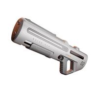 Pulse Electric Water Gun with Automatic Suction, Rapid Fire up to 10M Range, Rechargeable Battery, Large Water Tank for Outdoor Summer Fun(White 700ml)