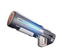 Pulse Electric Water Gun with Automatic Suction, Rapid Fire up to 10M Range, Rechargeable Battery, Large Water Tank for Outdoor Summer Fun(Grey up 700ML)