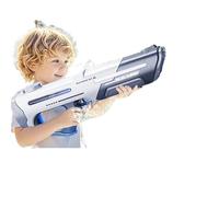 Pulse Electric Water Gun with Automatic Suction, Rapid Fire up to 10M Range, Rechargeable Battery, Large Water Tank for Outdoor Summer Fun(Grey)