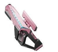 Pulse Electric Water Gun with Automatic Suction, Rapid Fire up to 10M Range, Rechargeable Battery, Large Water Tank for Outdoor Summer Fun(837Pink750ML)