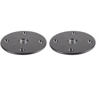 PULSE M20 Speaker Mounting Plate - Die-Cast Alloy, Black Powder Coated | Subwoofer Cabinet Mount | 110mm Diameter, 4 Bolt Fixing (Pack of 2)