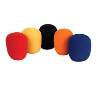 PULSE Microphone Foam Windshields - 5 Pack Multicolour | Fits Standard Handheld Mics | Reduces Pop & Wind Noise - MWS-5PK