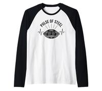 Pulse of Steel Handpan Player Raglan Baseball Tee