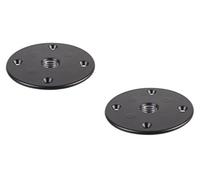Pulse Oximeter 2 x M20 Speaker Mount Plate, Pole Mount, M20 Thread, Black