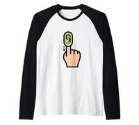 Pulse Oximeter Blood Oxygen Saturation Raglan Baseball Tee