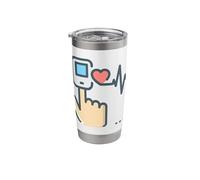 Pulse Oximeter Blood Oxygen Saturation Stainless Steel Insulated Tumbler