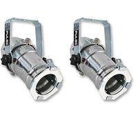 PULSE PAR16 Birdie Parcan Light | 12V Alloy Mini Stage Spotlight with Gel Frame - Polished Finish - PAR16-LV-CR (Pack of 2)