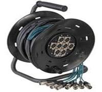 PULSE PLS00035 8 Way XLR Multicore Drum Stage Box, 25m