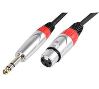 PULSE PLS000462 6.35mm (1/4") 3 Pole Jack Plug to XLR Socket Lead, 1m