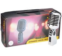Pulse PLS00093 Retro Style Chrome Microphone - Silver/Chrome