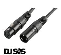 PULSE PLS00266 2m DMX Spiral Shielded Insulated 3 Pin Male to Female Cable Lead