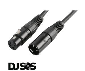 PULSE PLS00266 2m DMX Spiral Shielded Insulated 3 Pin Male to Female Cable Lead
