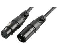 PULSE PLS00268 DMX Lead - 3-Pin XLR Male to Female, 5 m, Black