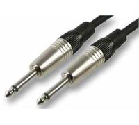 Pulse PLS00281 6.35 mm (1/4 Inches) Mono Jack Plug to Plug Patch Lead, 0.5m, Black