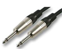 Pulse PLS00282 6.35 mm (1/4 Inches) Mono Jack Plug to Plug Patch Lead, 1m, Black