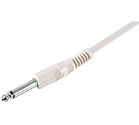 PULSE PLS00402 6.35mm (1/4") Mono Jack to Jack Guitar Lead, 6m White