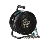 PULSE PLS00407 8 Way 6/2 XLR Multicore Drum Stage Box, 25m