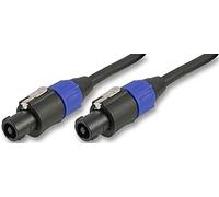 Pulse PLS00512 4 Pole 4x 1.5 mm Circular Male to Male Speaker Lead, 5m, Black