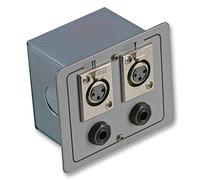 PULSE PLS00513 AV Connection Box - 2 × XLR Sockets & 2 × 6.35 mm Jack Sockets