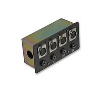 Pulse PLS00514 AV Connection Box, 4 x XRL Sockets and 4 x Jack Sockets