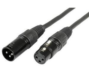 PULSE PLS00590 MIC / PATCH LEAD, 3P XLR BLACK, 5M