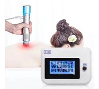 Pulse Wave Therapy Machine - 14 Probe Massager Shock Wave Therapy Machine with 16 Frequency Gears & 27 Energy Levels, for Pain Relief & Meridian Massage,White