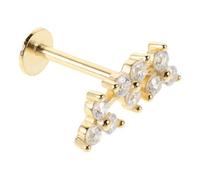Pulsed Earrings Ladies Earrings for Women Earrings Vintage Fashionable Zircon Earrings Ladies Earrings Ear Studs Chic Fan Earrings Elegant Zircon Earrings Zircon Golden