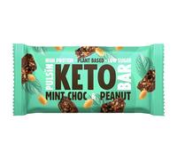 Pulsin - Plant Based Keto Protein Bars - Low Carb - 50g x18-12.7g Protein, 16.0g Fat, 8.5g Carbs - Gluten, Palm Oil and Dairy Free Snack Bar - Mint Choc