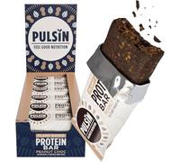 Pulsin - Peanut Choc Chip Vegan Protein Bars - 18 x 50g - 12.3g Protein, 5.4g Fibre, 234 Kcal Per Serving - Gluten Free, Plant Based, Palm Oil Free & Dairy Free Snack Bar