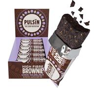 Pulsin - Choc Hazelnut High Fibre Brownie -18 x 35g - 5.1g Fibre, 2.8g Protein, 141 Kcals Per Serving - Gluten Free, Palm Oil Free & Dairy Free Bar