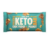 Pulsin - Plant Based Keto Protein Bars - Low Carb - 50g x18-12.6g Protein, 9.3g Fibre, 8.6g Carbs - Gluten, Palm Oil & Dairy Free Snack Bar - Choc Fudge