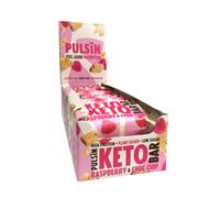 Pulsin Raspberry Choc Chip Keto Bar 50g - Case of 18